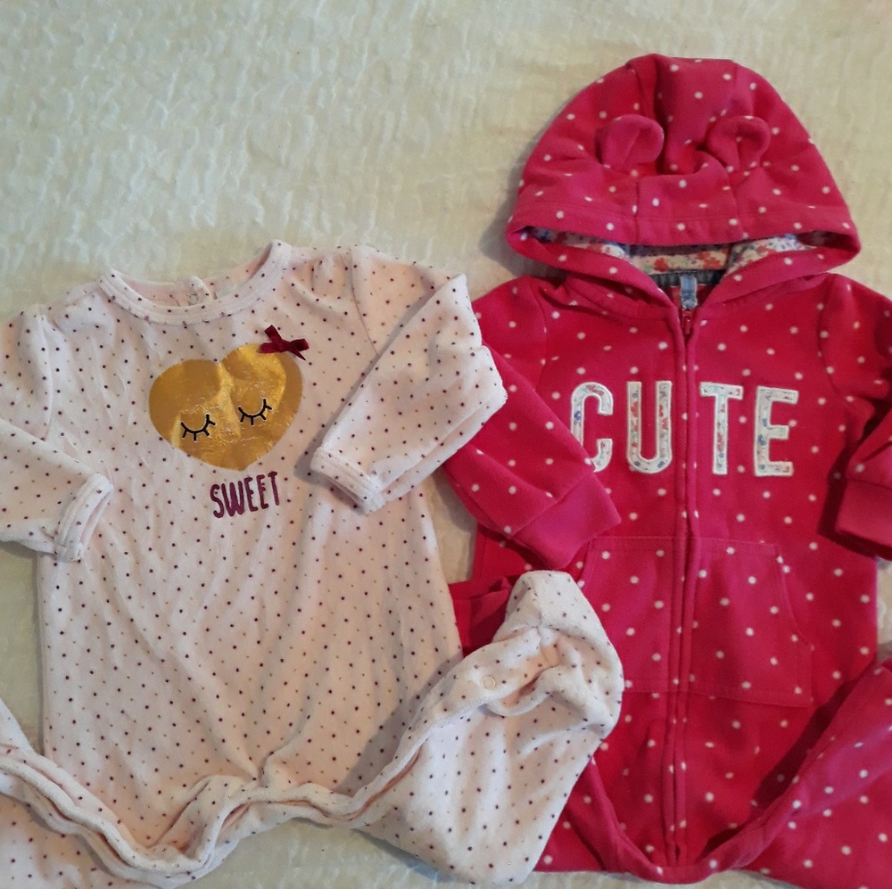 Carter's Winter Longsleeve onesies